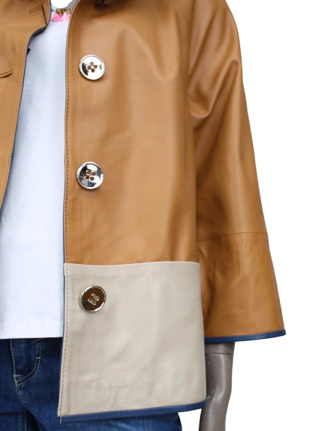 LUIS CAMPOY Chaqueta Napa Marrón combinada