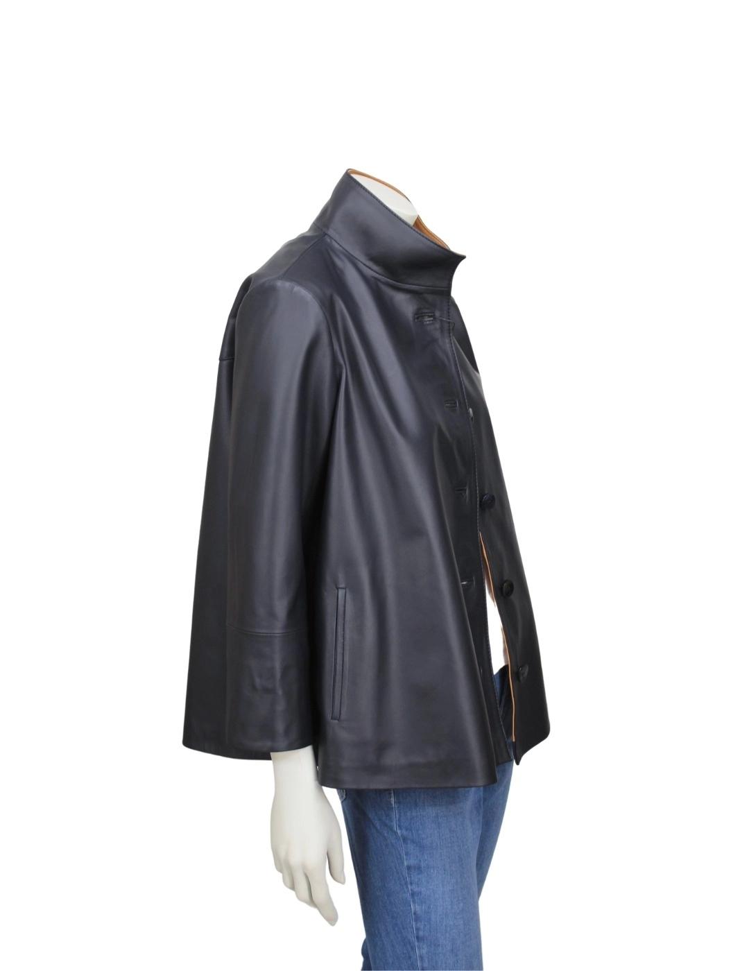 LUIS CAMPOY Chaqueta Napa Azul marino