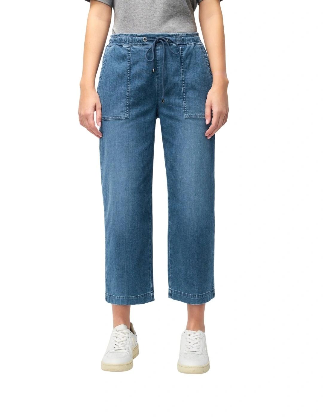 Mac Pantalones Culotte Casual Denim azul