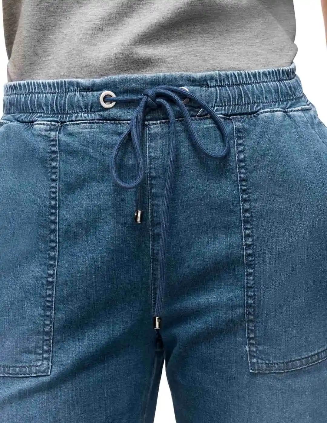 Mac Pantalones Culotte Casual Denim azul