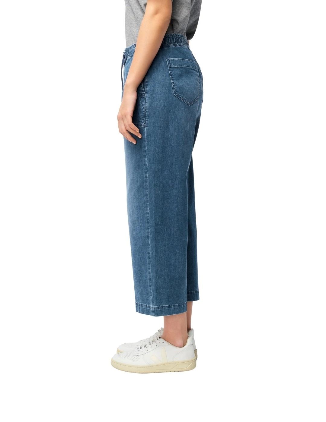Mac Pantalones Culotte Casual Denim azul