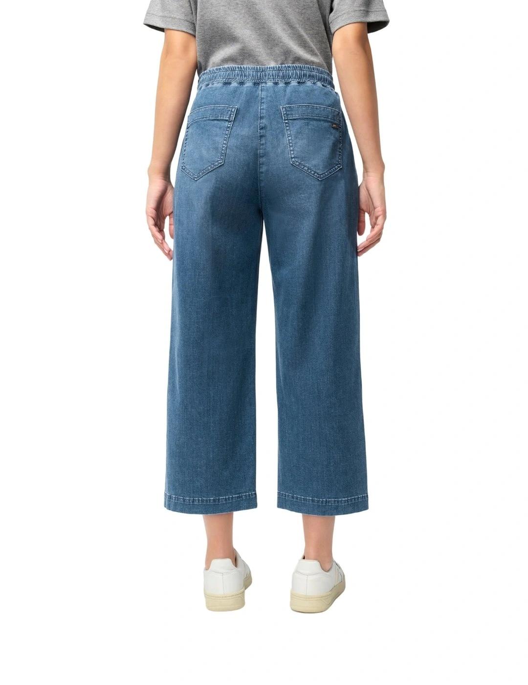 Mac Pantalones Culotte Casual Denim azul