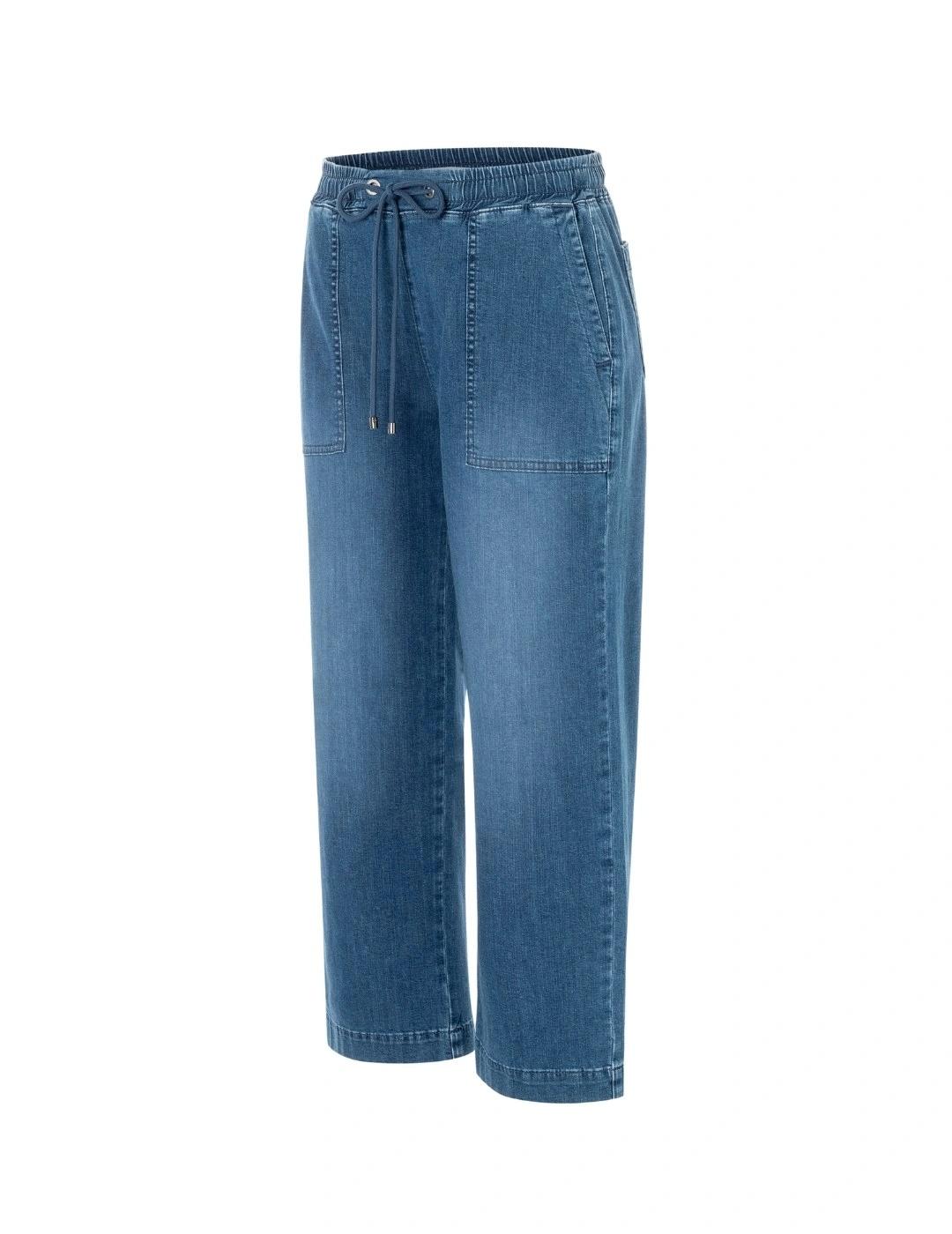 Mac Pantalones Culotte Casual Denim azul