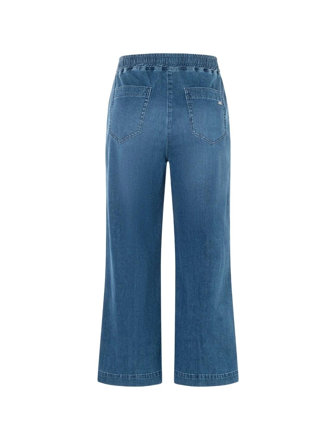 Mac Pantalones Culotte Casual Denim azul