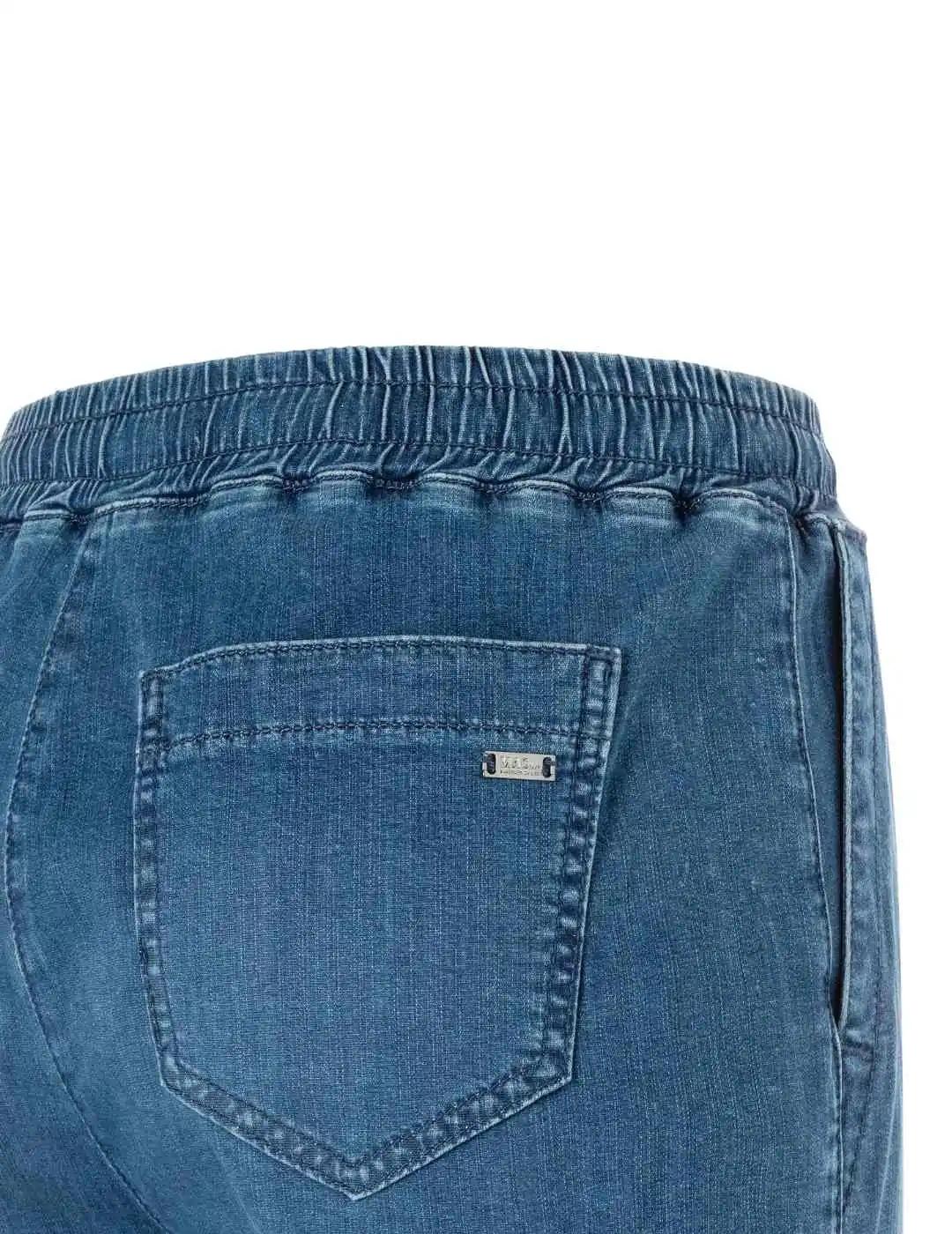 Mac Pantalones Culotte Casual Denim azul