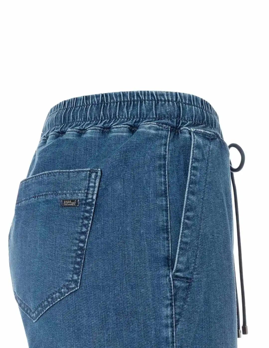 Mac Pantalones Culotte Casual Denim azul