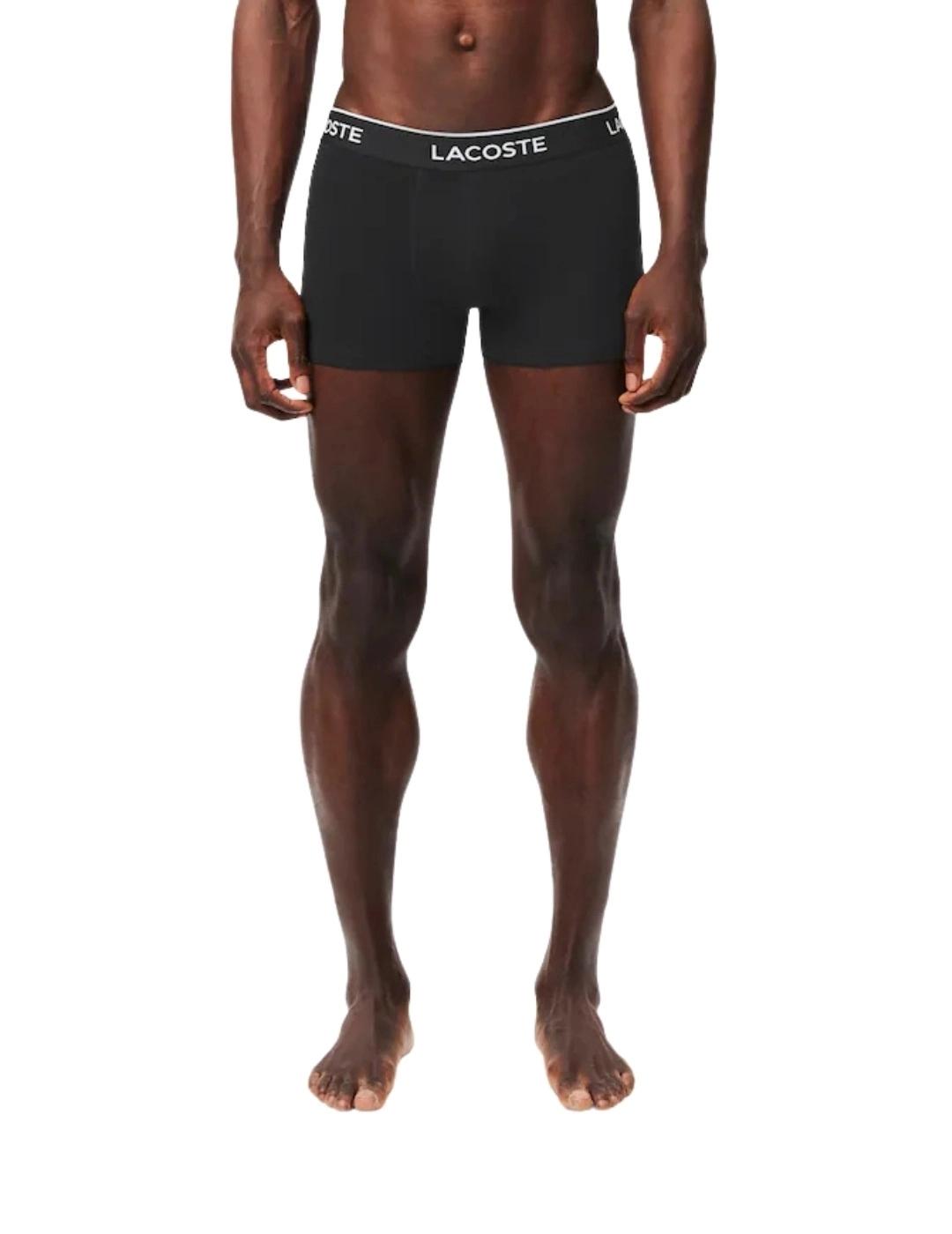 Lacoste pack de 3 calzoncillos de algodón elástico