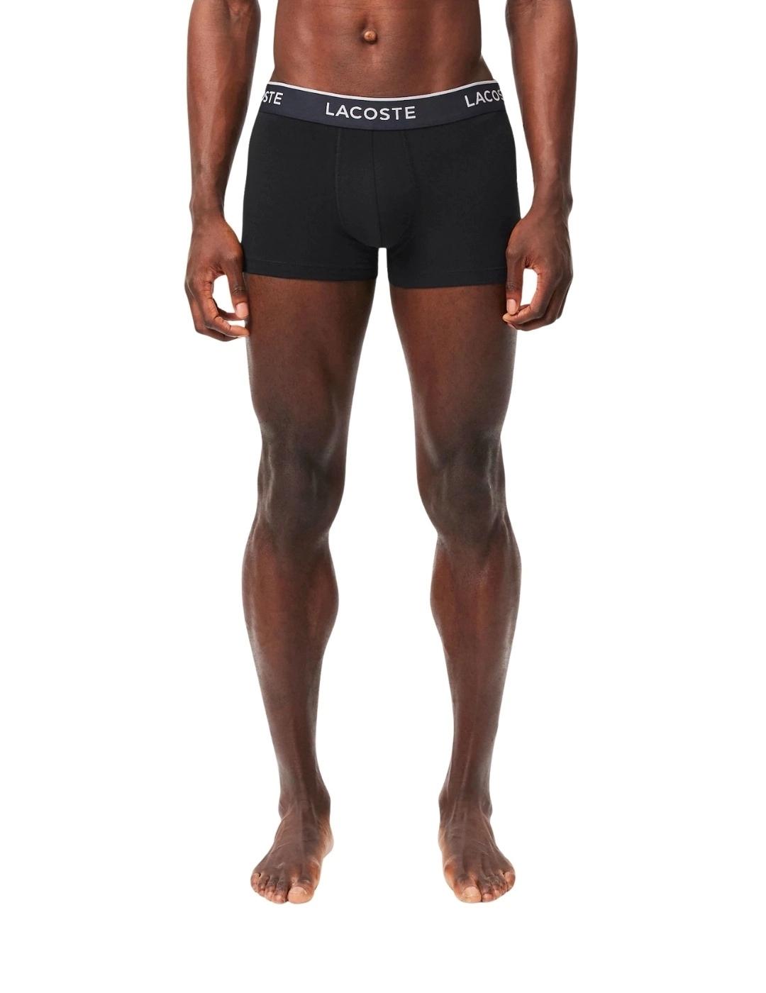 Lacoste Pack de 3 calzoncillos de algodón elástico