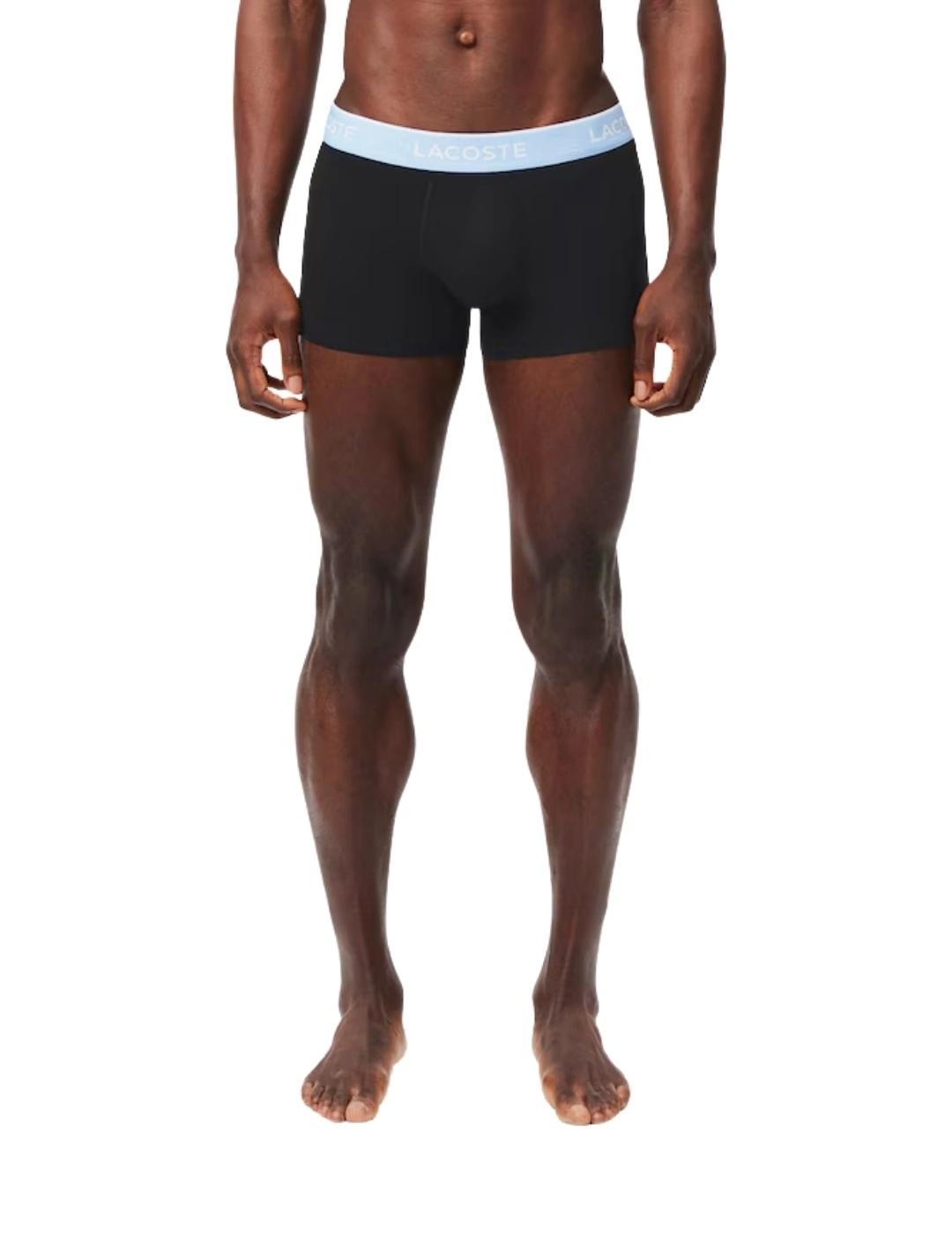 Lacoste Pack de 3 calzoncillos de algodón elástico