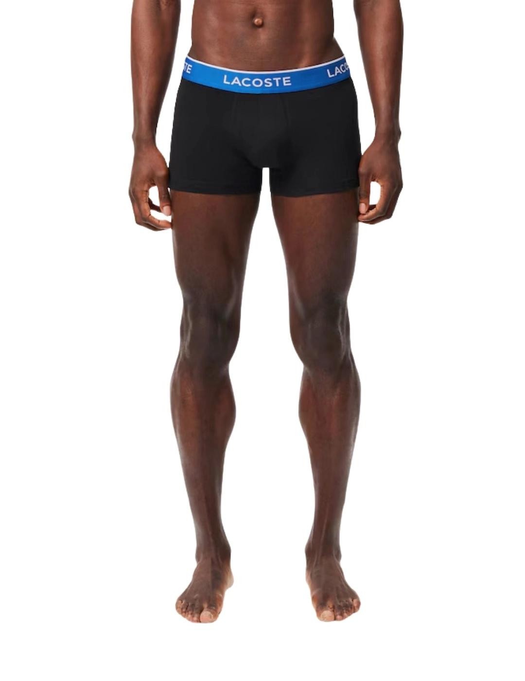 Lacoste Pack de 3 calzoncillos de algodón elástico