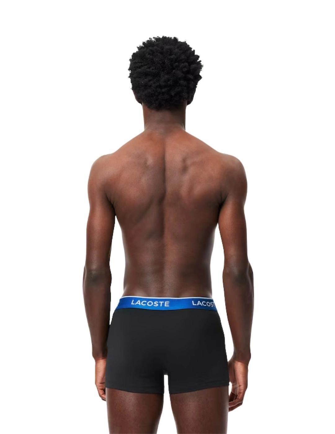 Lacoste Pack de 3 calzoncillos de algodón elástico