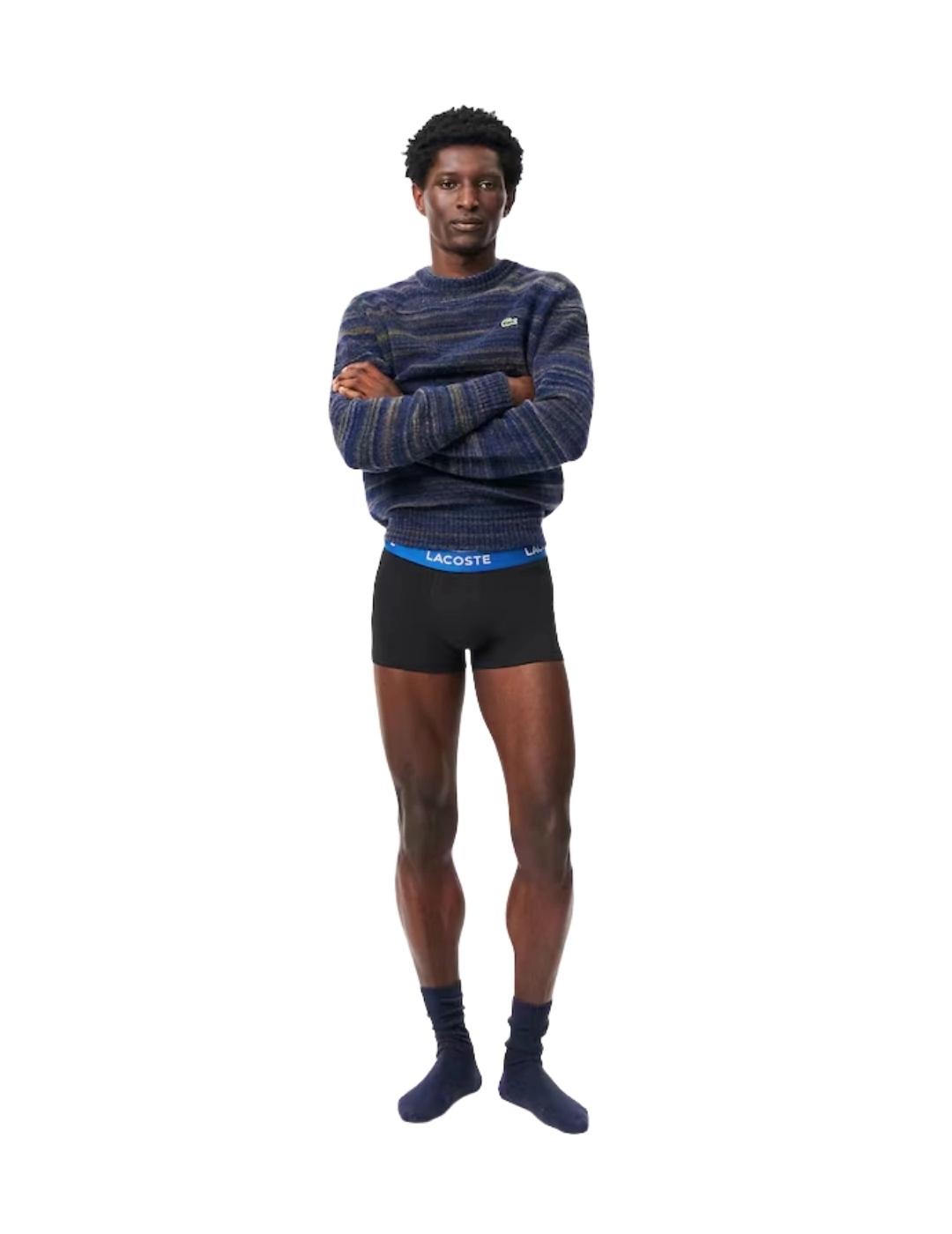 Lacoste Pack de 3 calzoncillos de algodón elástico