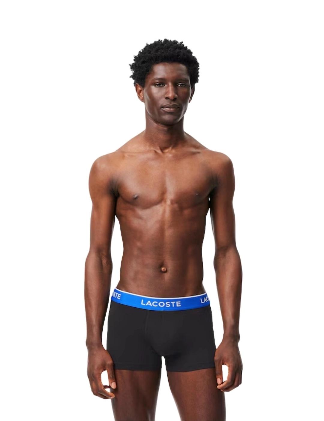 Lacoste Pack de 3 calzoncillos de algodón elástico