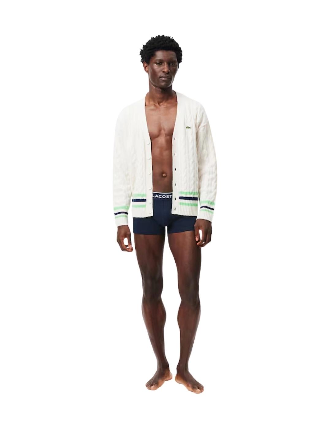 Lacoste Pack de 3 calzoncillos de algodón elástico