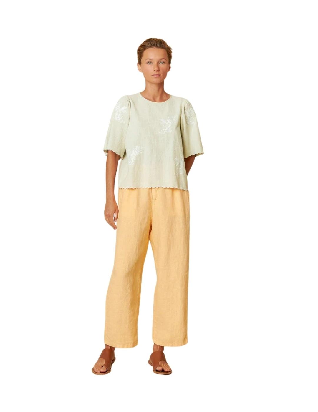 Indi & Cold Blusa Manga mariposa Agua