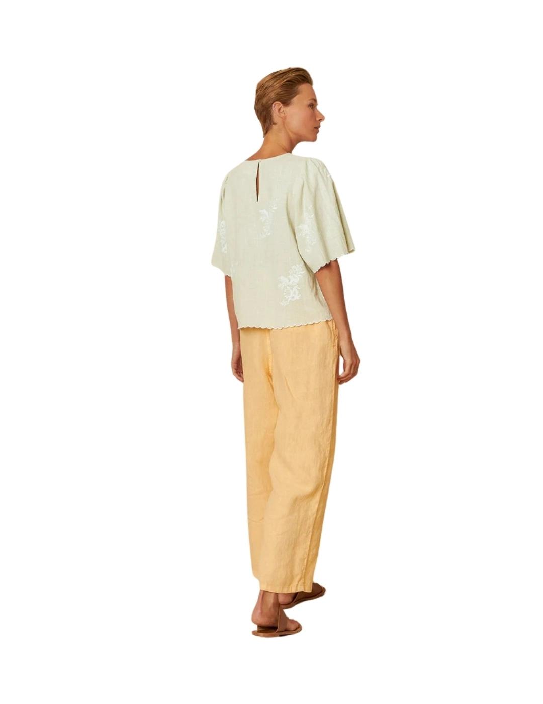 Indi & Cold Blusa Manga mariposa Agua