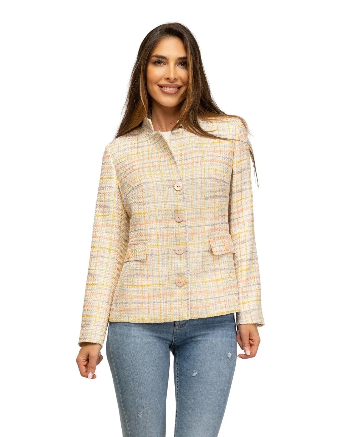 Fashion Chaqueta Garfio Beige