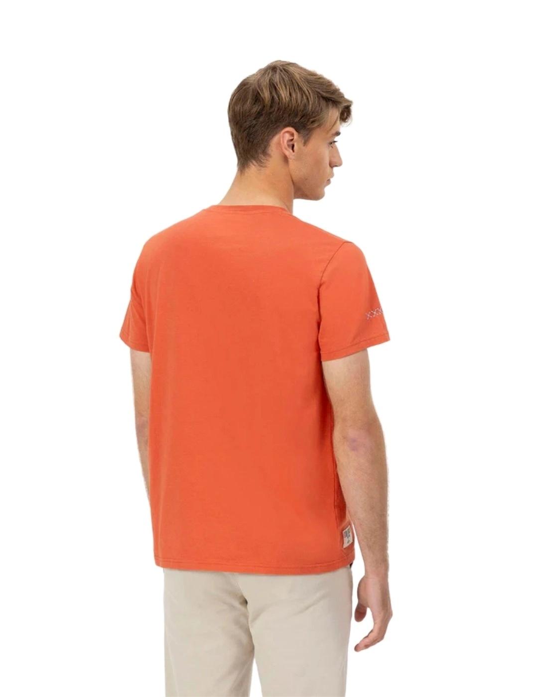 El Pulpo Camiseta Bordado Logo Elpulpo Terracota