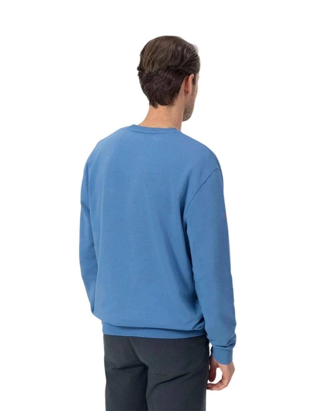 El Pulpo Sudadera Básica Bordado Azul Índigo