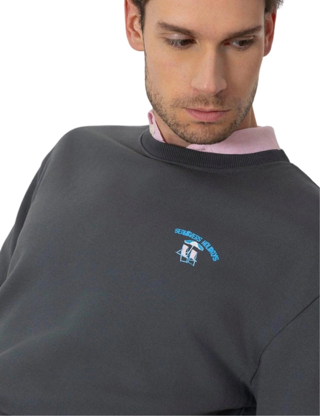 El Pulpo Sudadera Estampado Resort Gris Antracita