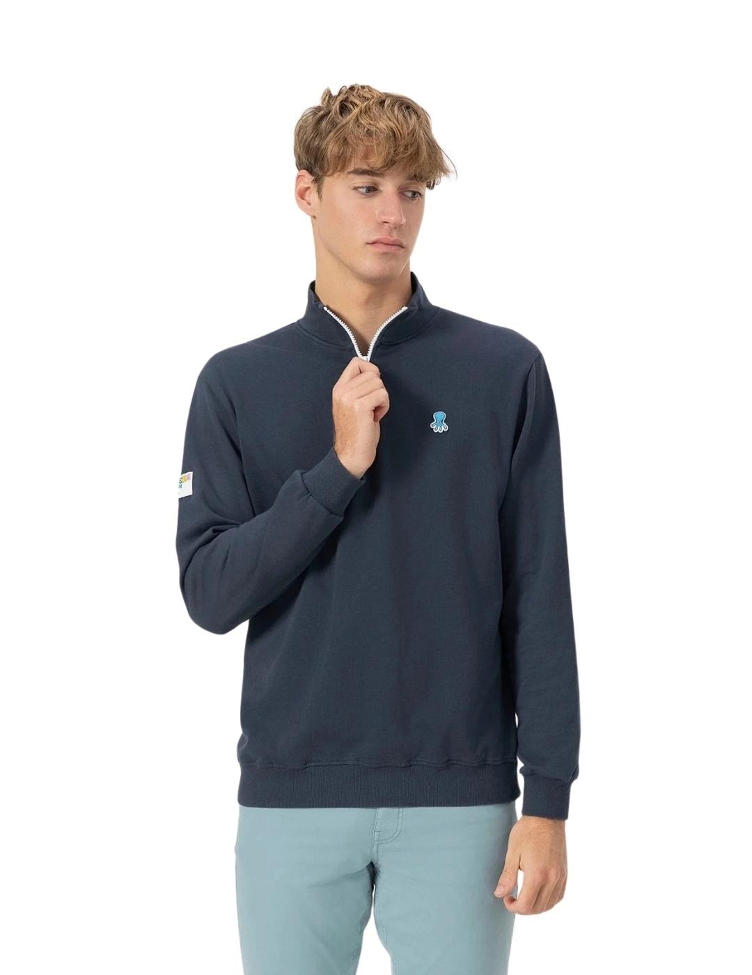 El Pulpo Sudadera Perkins Bordado Logo Azul Marino
