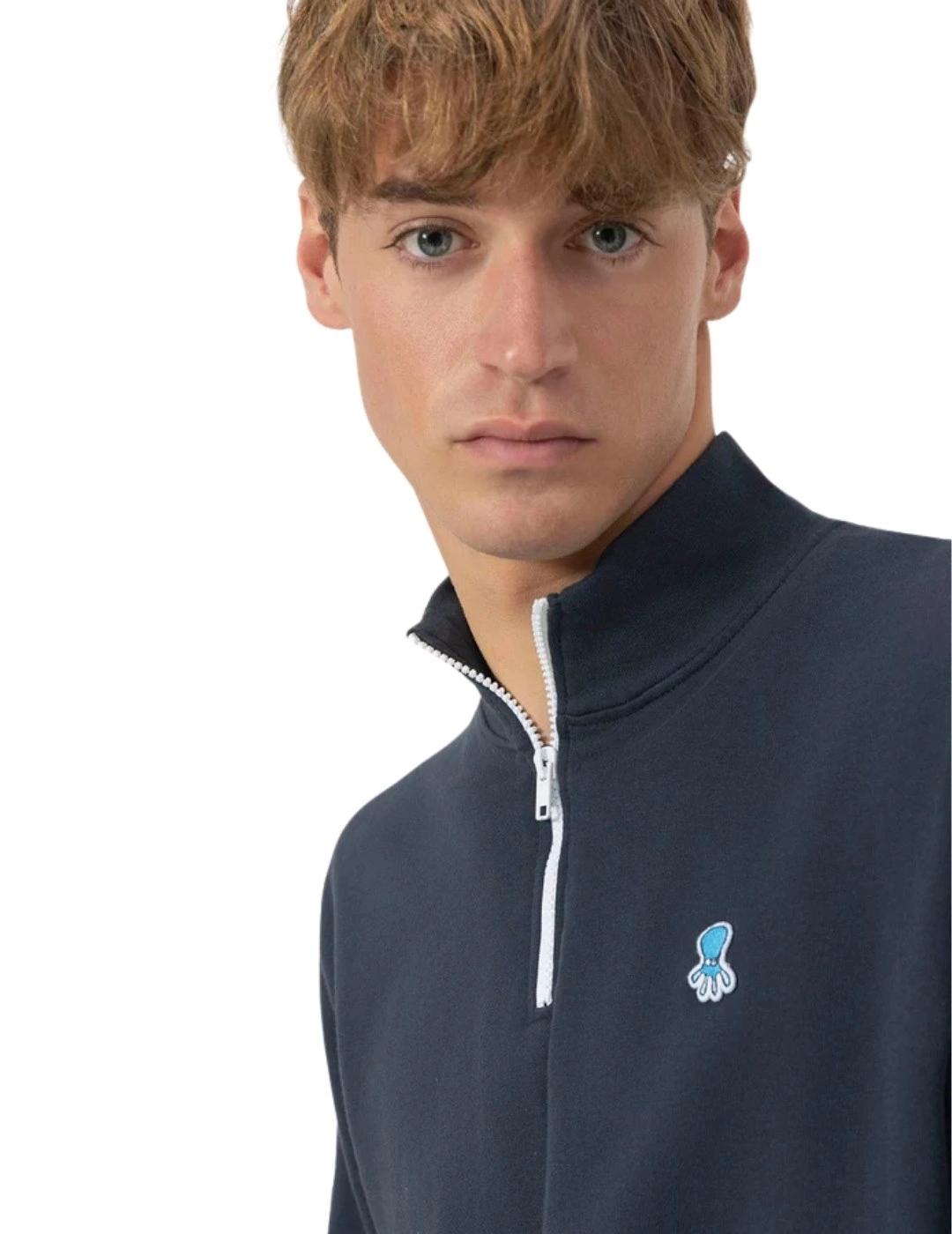 El Pulpo Sudadera Perkins Bordado Logo Azul Marino