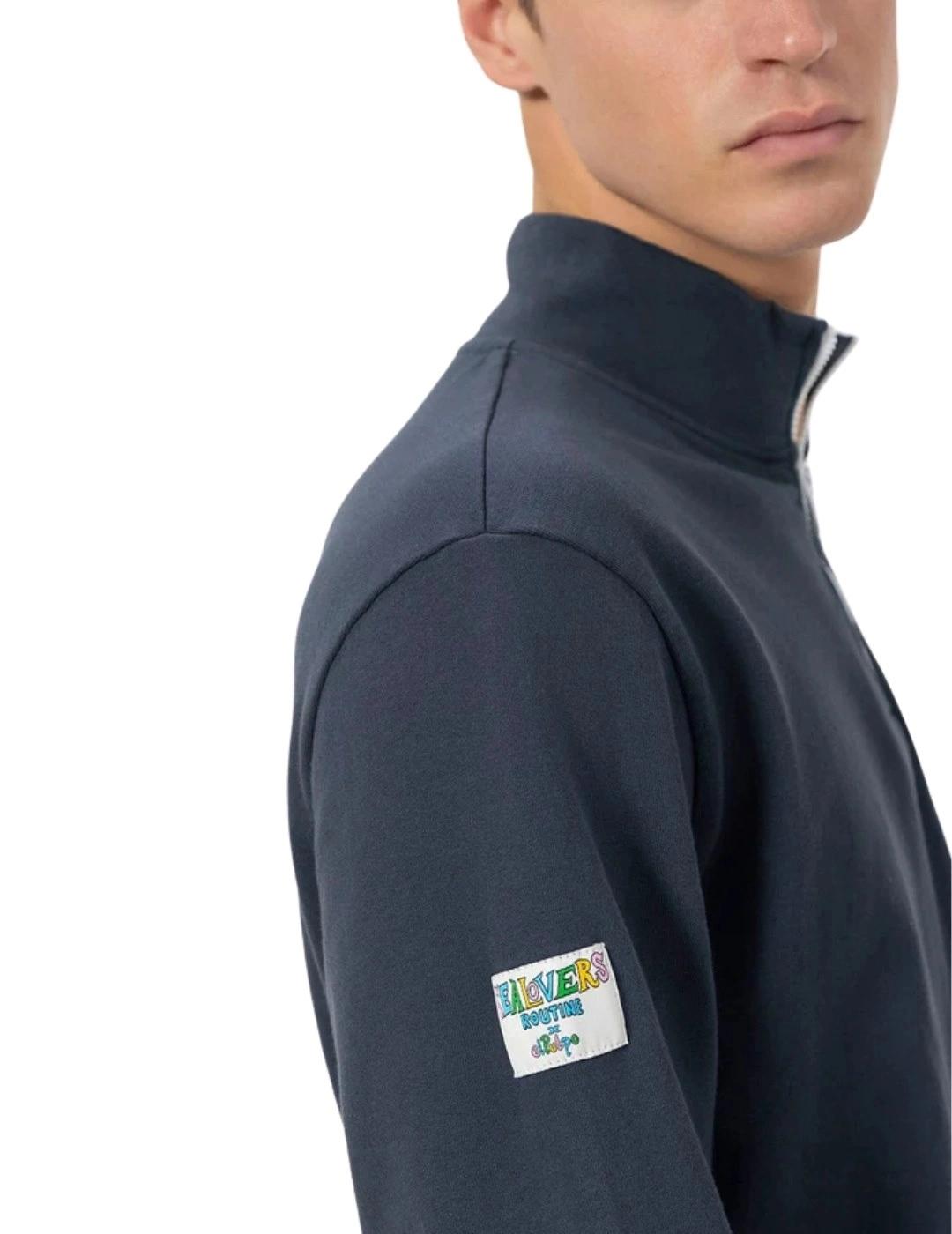 El Pulpo Sudadera Perkins Bordado Logo Azul Marino