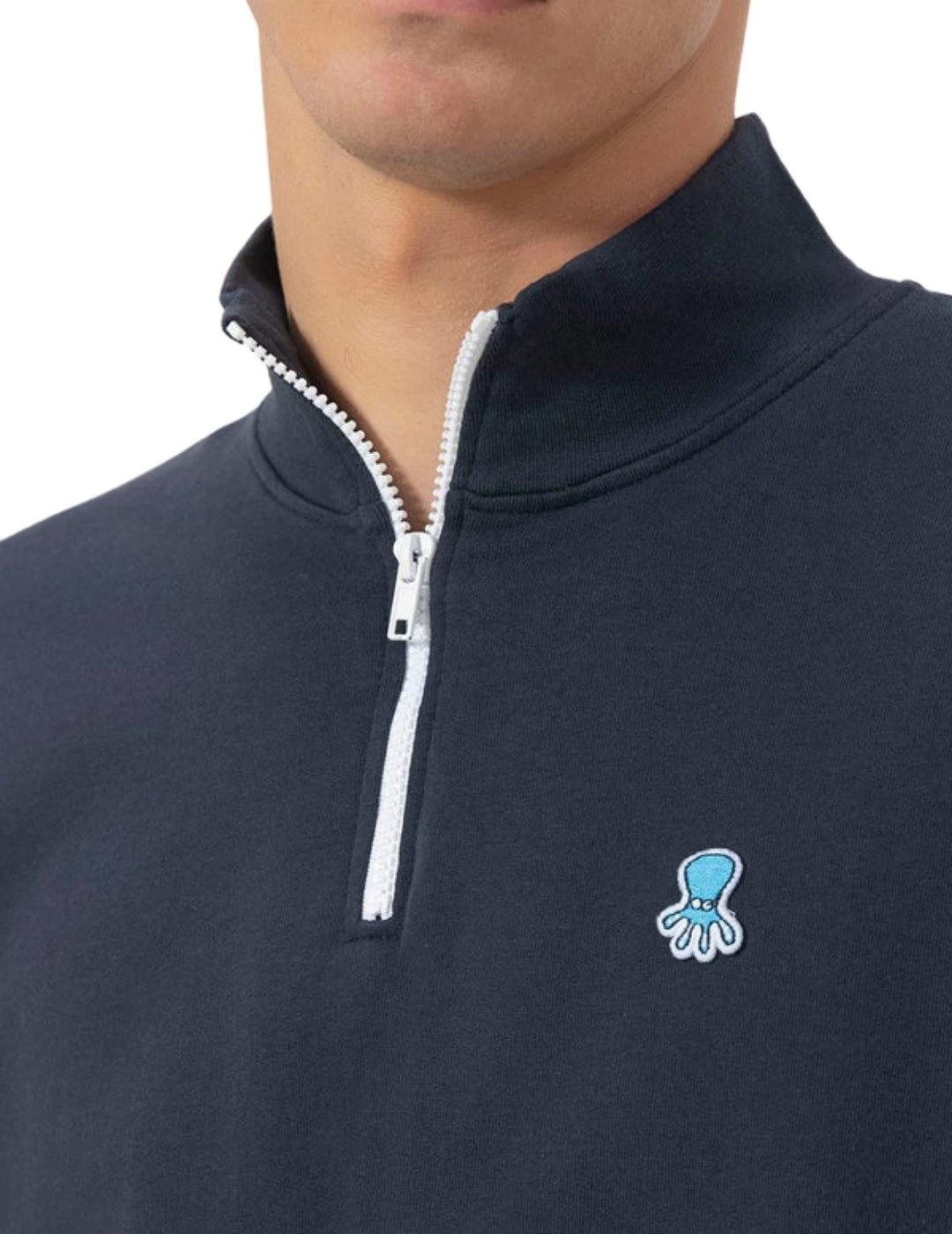 El Pulpo Sudadera Perkins Bordado Logo Azul Marino