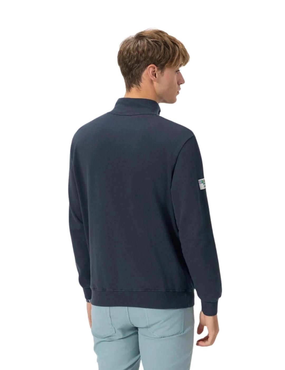 El Pulpo Sudadera Perkins Bordado Logo Azul Marino