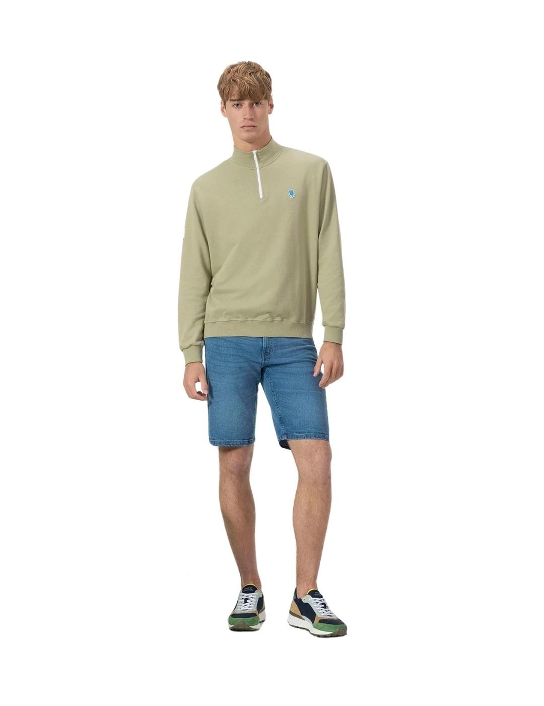 El Pulpo Sudadera Perkins Bordado Logo Verde