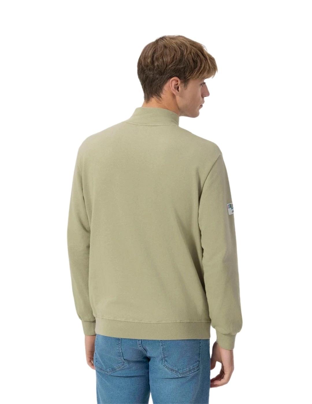 El Pulpo Sudadera Perkins Bordado Logo Verde