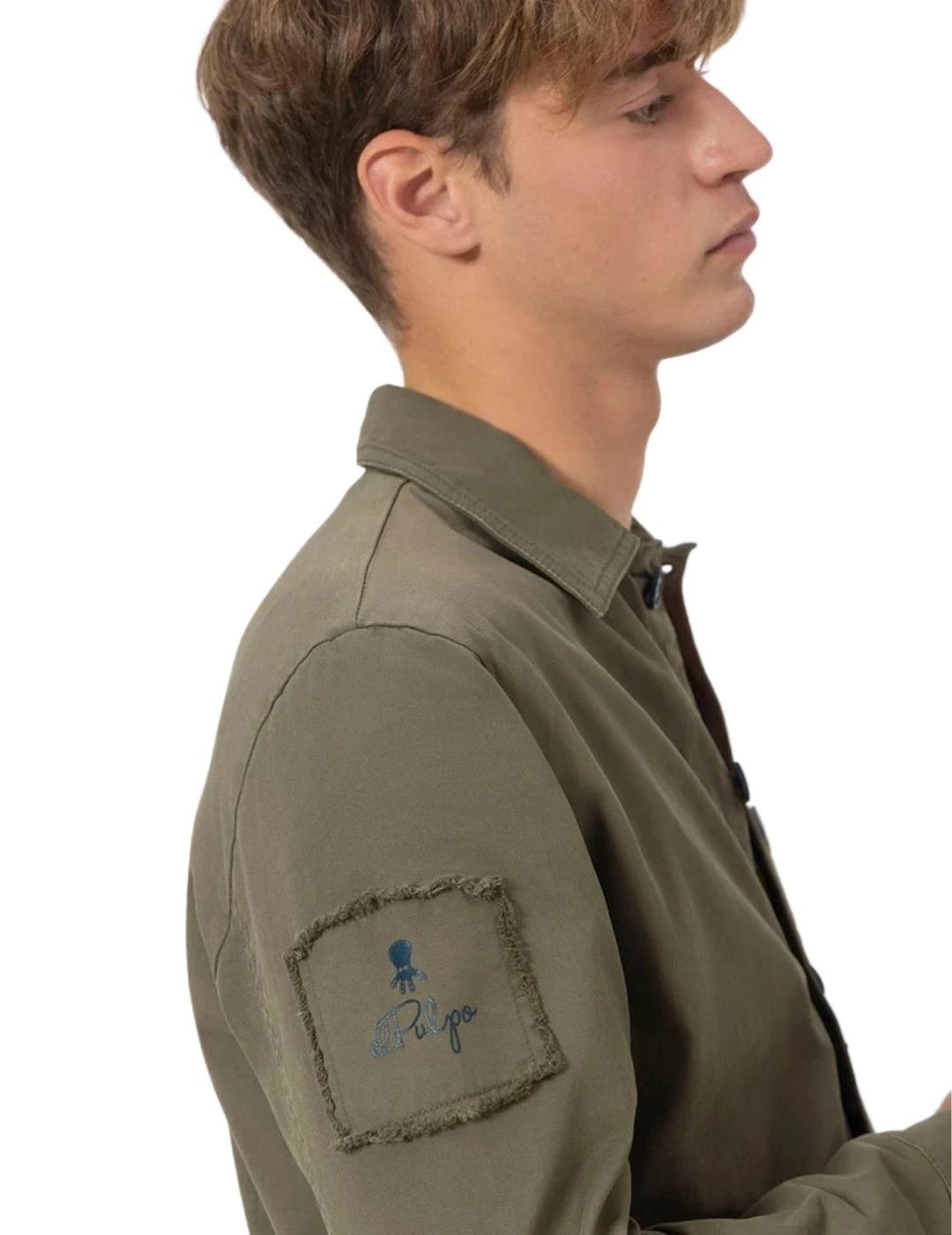 El Pulpo Sobrecamisa Heritage Verde Delavé