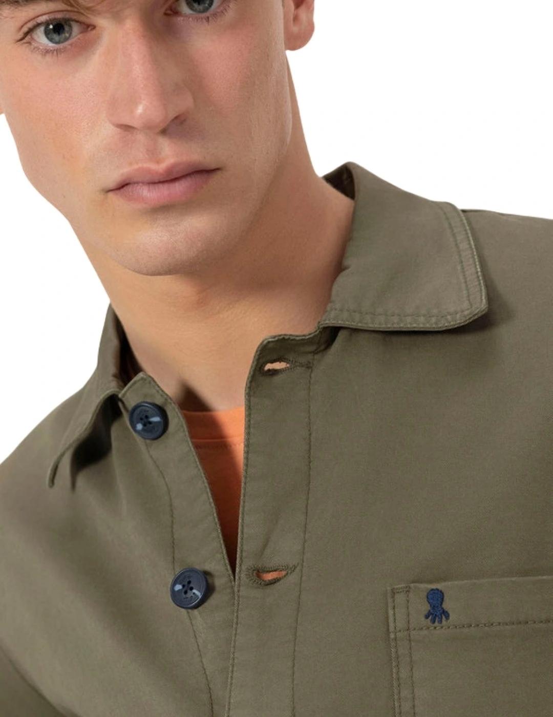 El Pulpo Sobrecamisa Heritage Verde Delavé