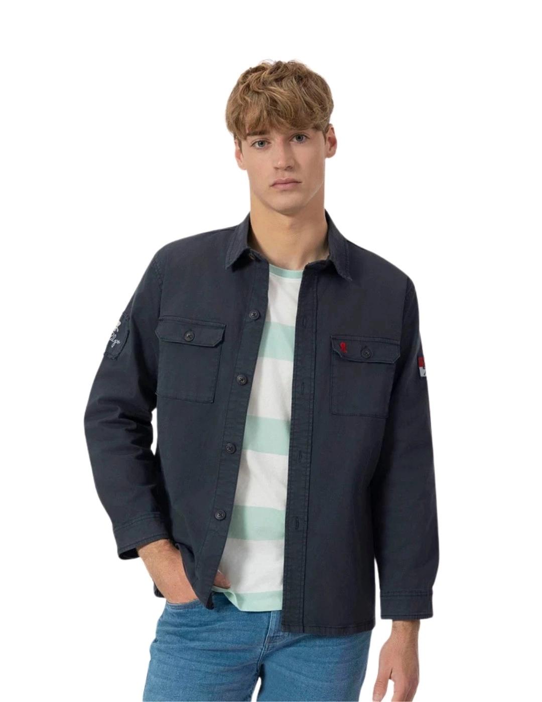 El Pulpo Sobrecamisa Dos Bolsillos Heritage Azul