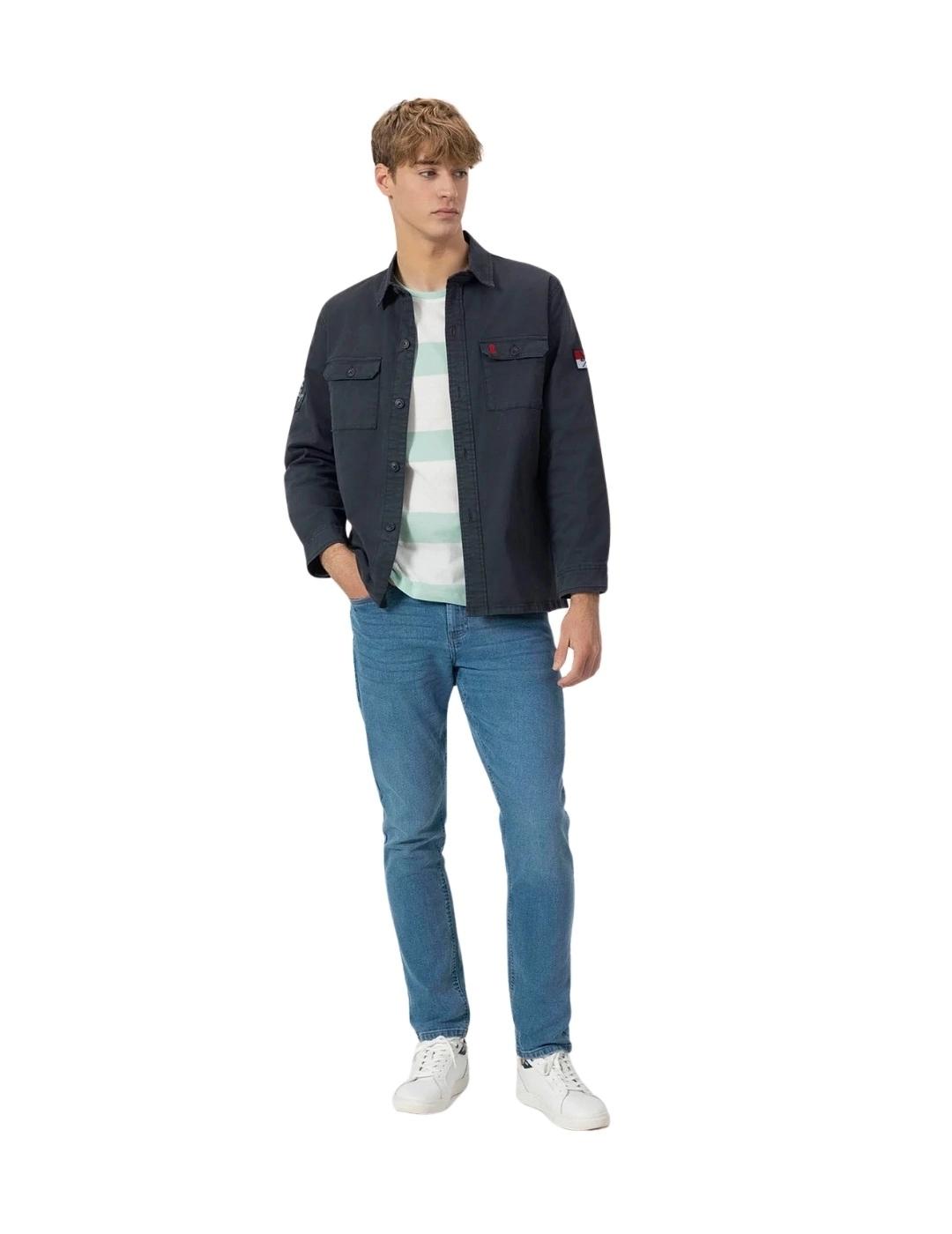 El Pulpo Sobrecamisa Dos Bolsillos Heritage Azul