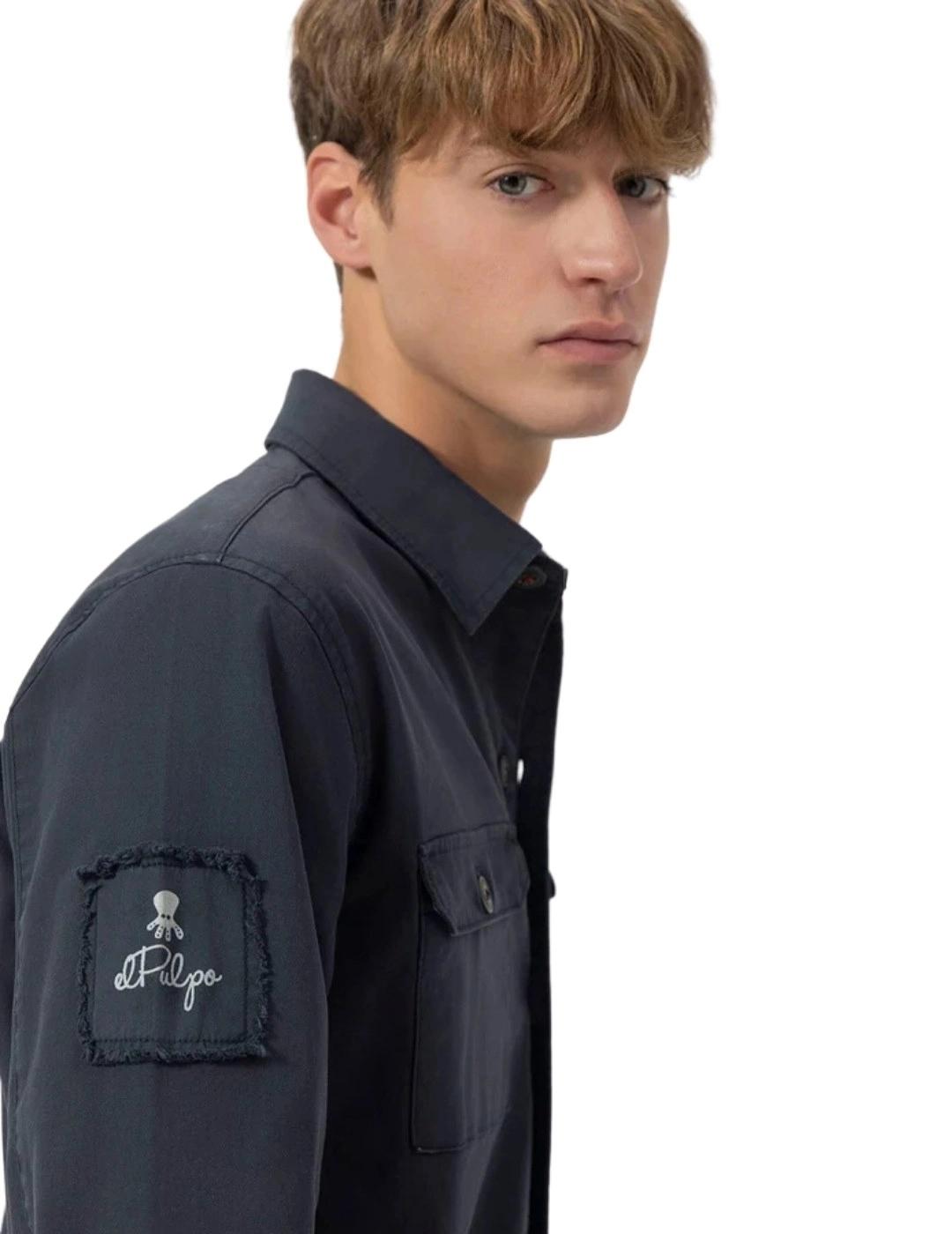 El Pulpo Sobrecamisa Dos Bolsillos Heritage Azul