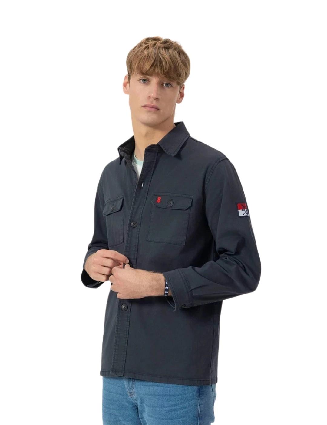 El Pulpo Sobrecamisa Dos Bolsillos Heritage Azul