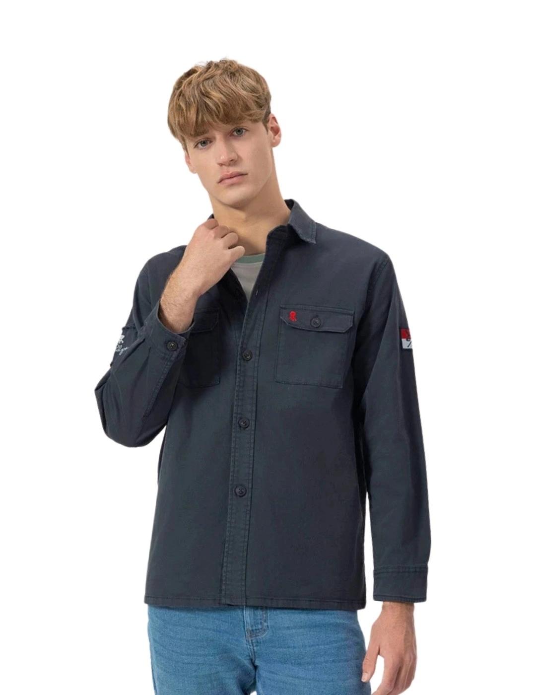 El Pulpo Sobrecamisa Dos Bolsillos Heritage Azul