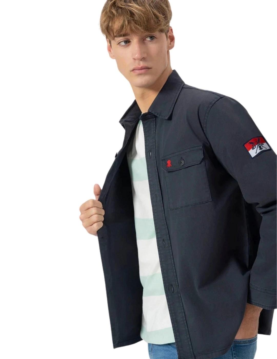 El Pulpo Sobrecamisa Dos Bolsillos Heritage Azul