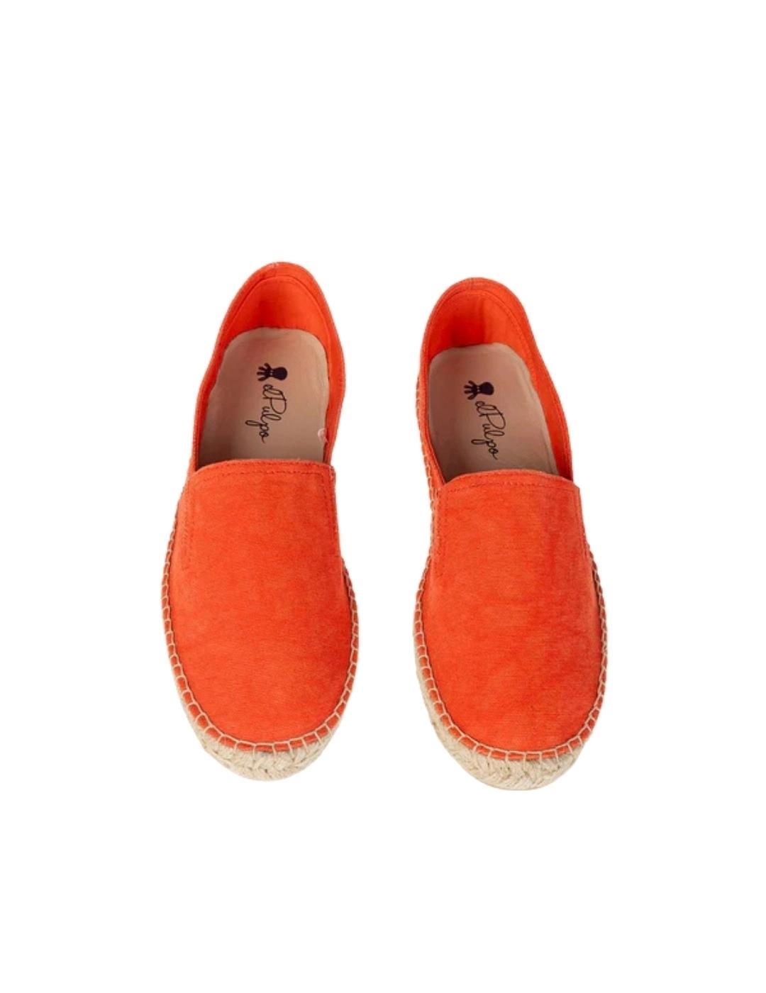 El Pulpo Alpargata Lavada Con Elástico Terracota