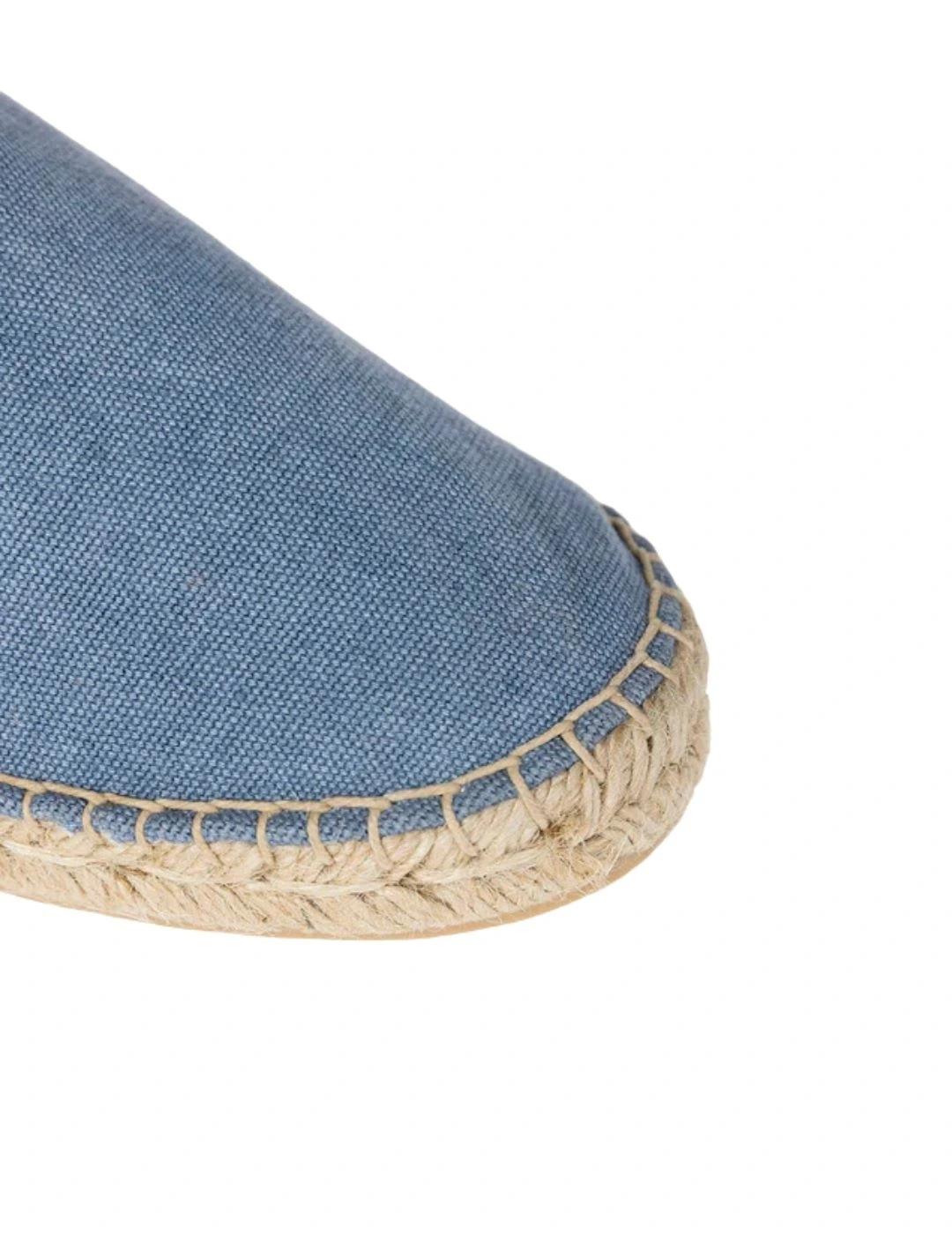 El Pulpo Alpargata Lavada Con Elástico Azul Índigo