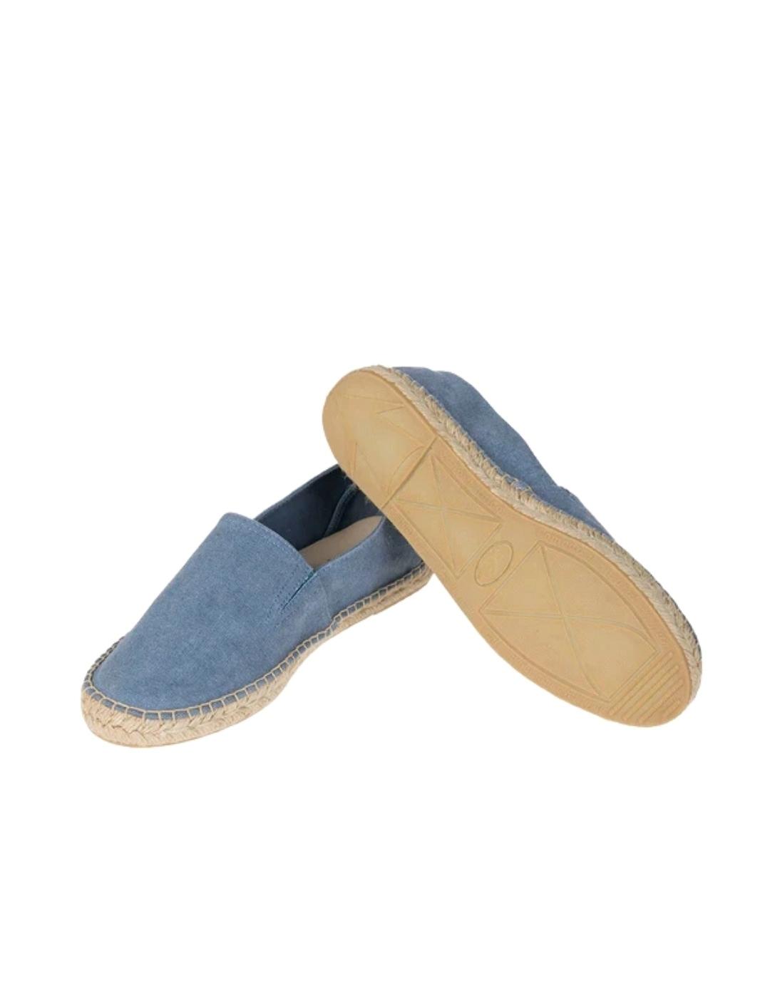 El Pulpo Alpargata Lavada Con Elástico Azul Índigo