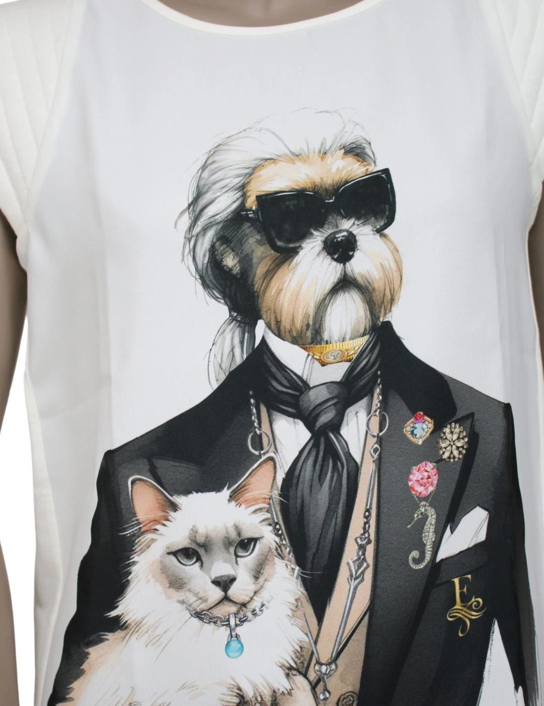 The Extreme Collection Camiseta Blanca Sweet cat