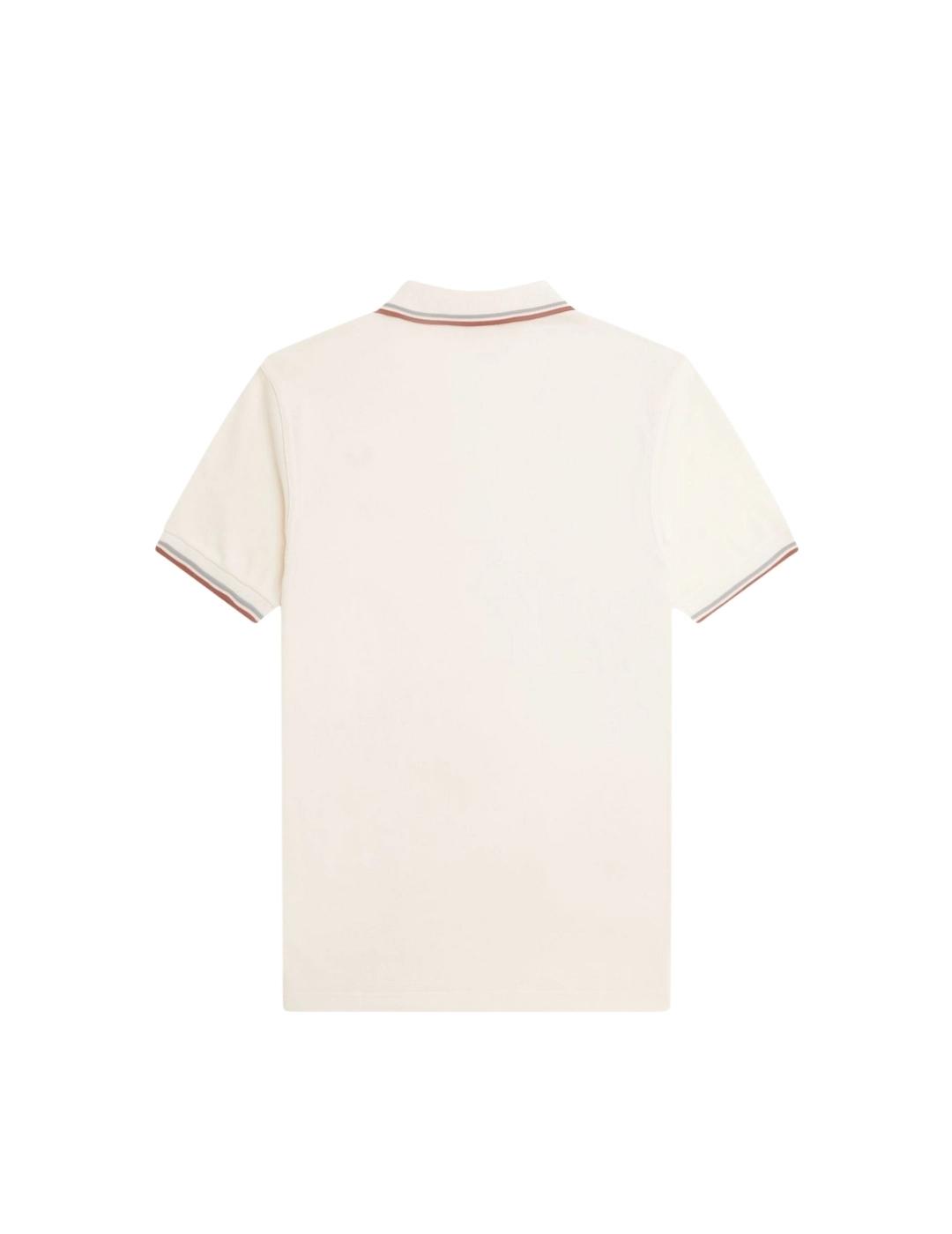 Fred Perry Polo Blanco logo rojo