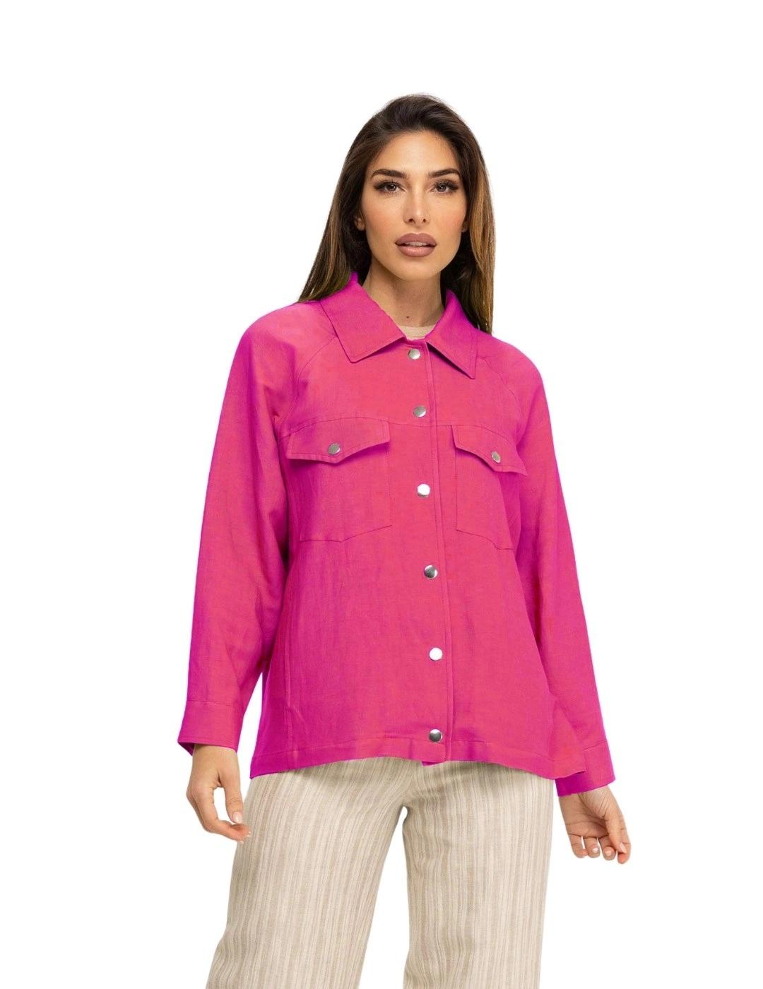 Fashion Sobrecamisa Fucsia
