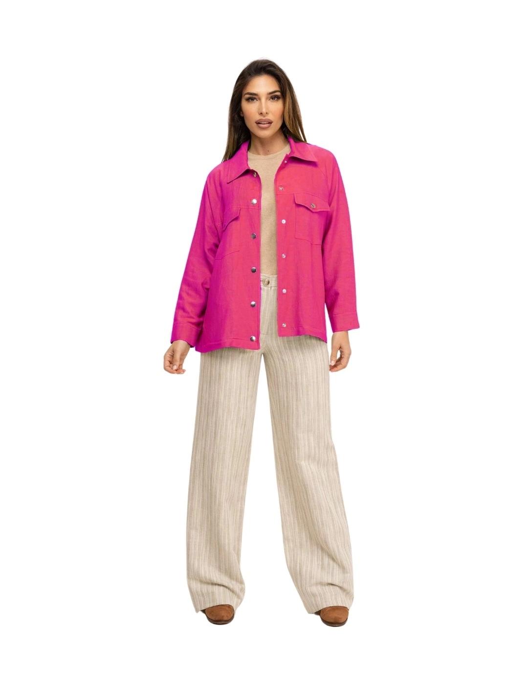 Fashion Sobrecamisa Fucsia