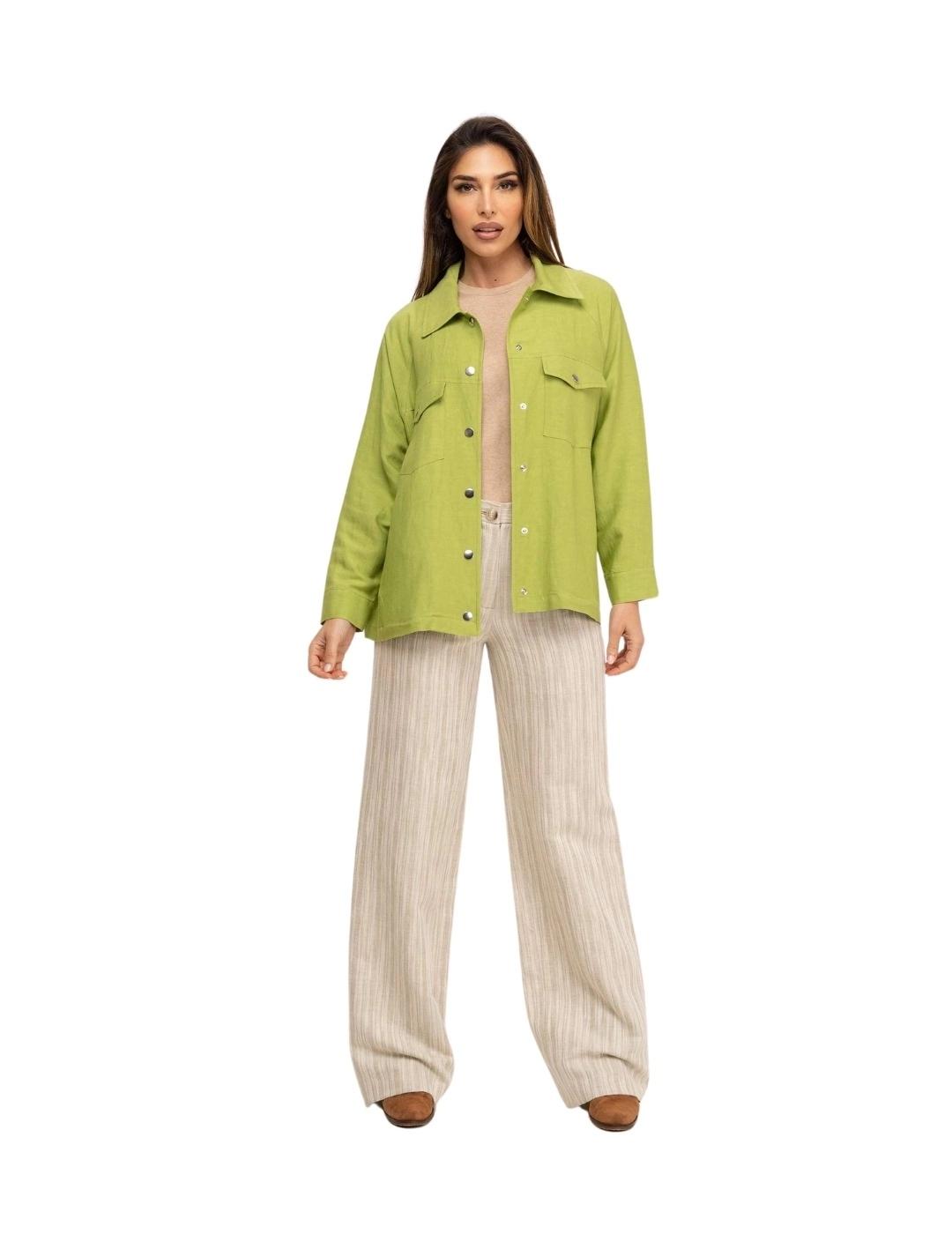 Fashion Sobrecamisa Verde pistacho