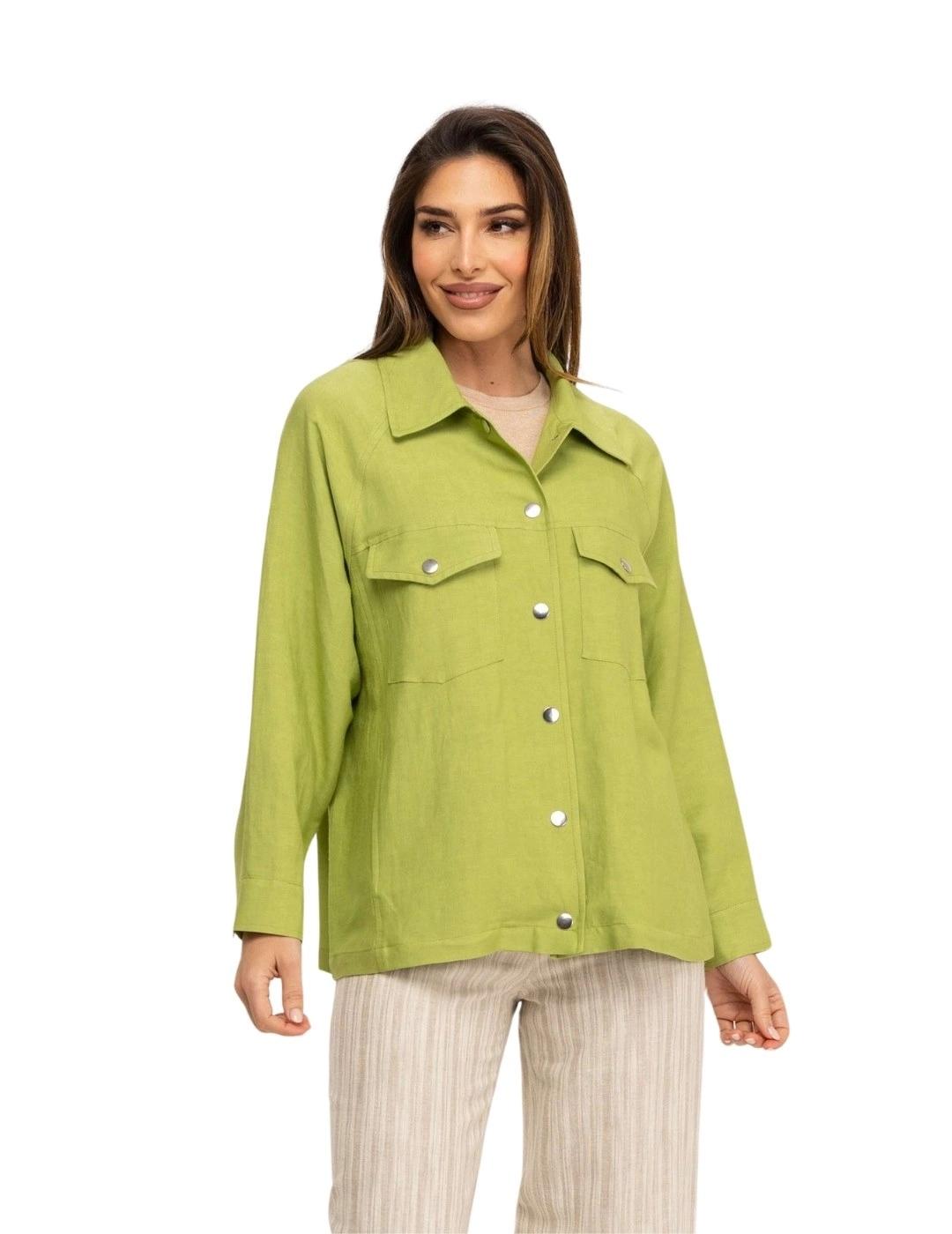 Fashion Sobrecamisa Verde pistacho