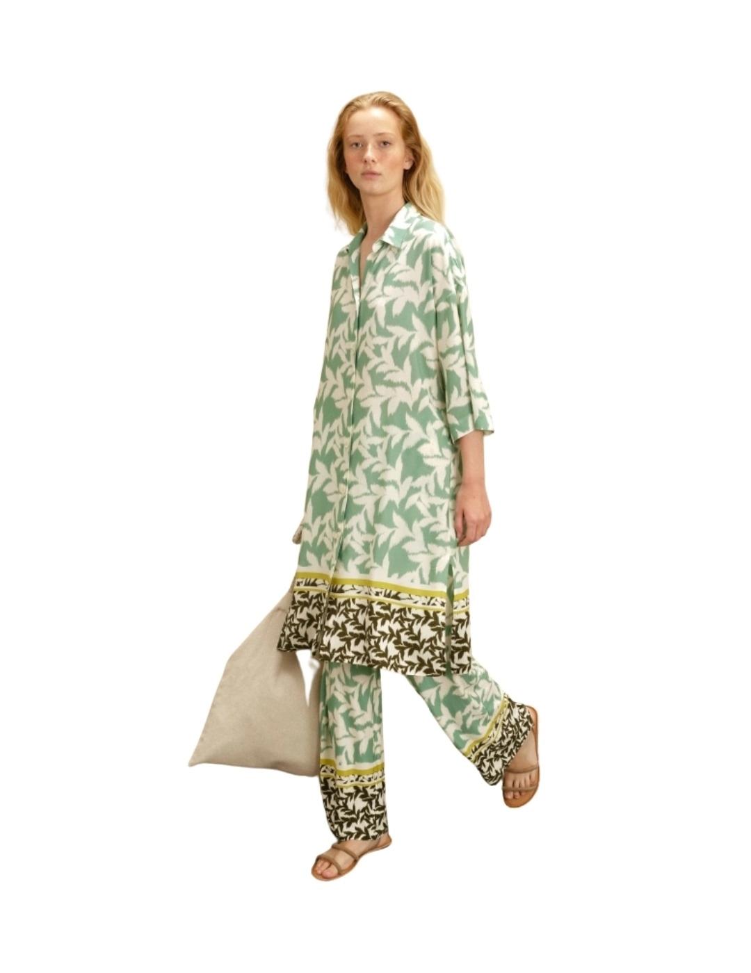 Guitare Pantalón Negresco Verde y crudo