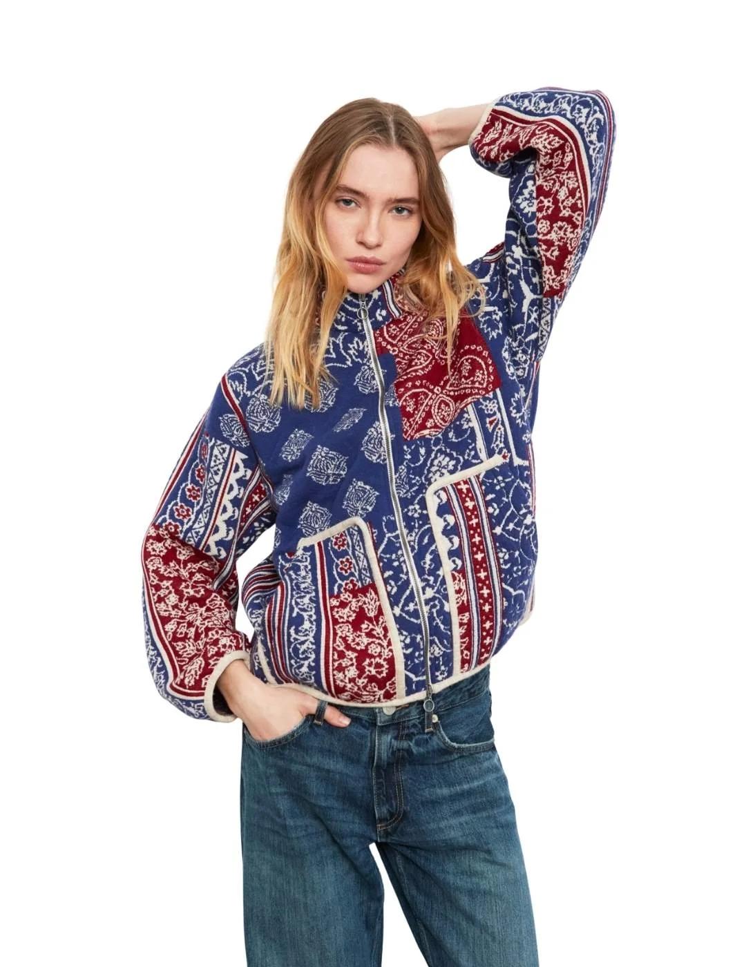 Aldo Martins Chaqueta Cremallera Magina Azul